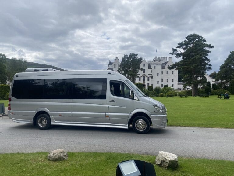 Mercedes Sprinter at Blair Atholl Castle Scotland